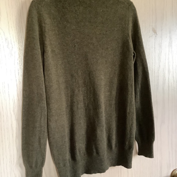 J. Crew Olive Wool Cashmere blend Cardigan, Size XS - Picture 3 of 4